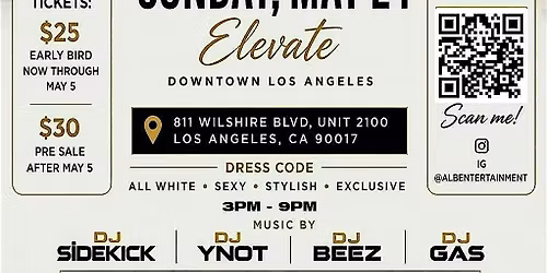 ALL WHITE ROOFTOP DAY PARTY "Memorial Day Weekend"