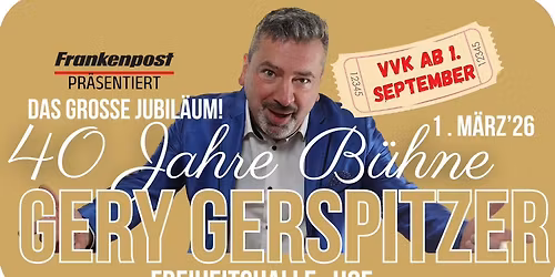 40 Jahre B\u00fchne \/ GERY GERSPITZER