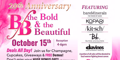 20th Anniversary Beauty Event