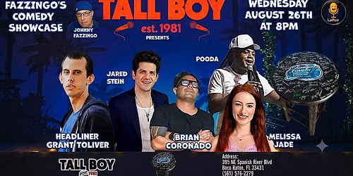 Fazzingo\u2019s Comedy Showcase | Grant Toliver | Tall Boy | Boca