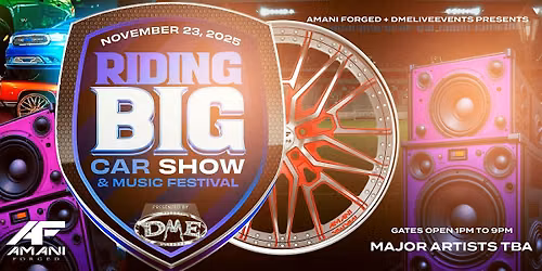 2026 Riding Big Car Show - The 27th Annual @ Emery Field (Orlando, Florida)