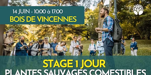 STAGE 1 JOUR - VINCENNES - PLANTES SAUVAGES COMESTIBLES ET M\u00c9DICINALES