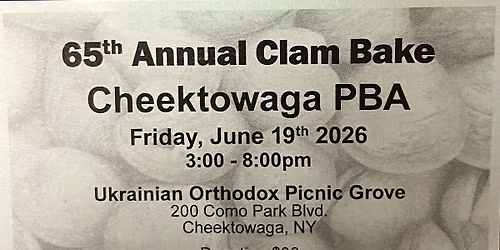 65th Annual Cheektowaga PBA Clam Bake