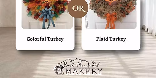 Decomesh Turkey Wreath with Wreaths of Wonder 11\/9 @11am