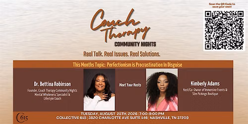 August 2026 Couch Therapy Community Night Women's Edition