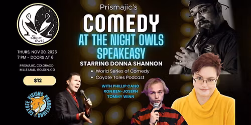 Comedy at Night Owls Speakeasy