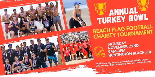 \ud83e\udd83 TURKEY BOWL BEACH FLAG FOOTBALL TOURNAMENT! \ud83c\udfc8\ud83c\udf0a