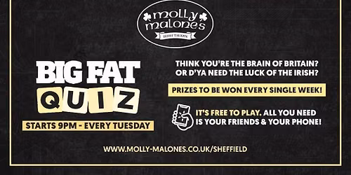 The Big Fat Quiz | Freshers | Molly Malones