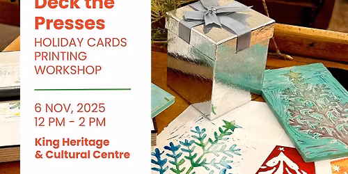 Deck the Presses: Holiday Cards Printing Workshop
