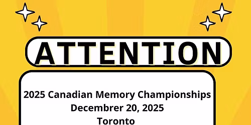 2025 Canadian Memory Championships