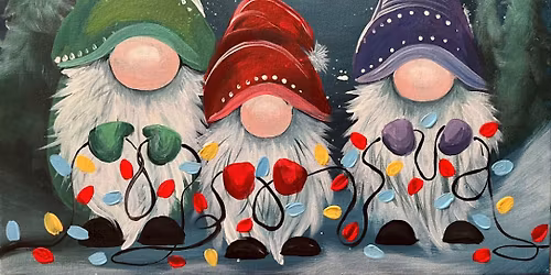 Join Brush Party with Kharmen to Paint 'We Three Gonks' in Hook