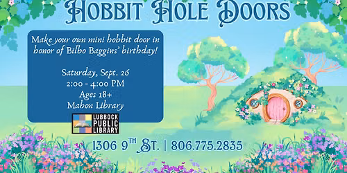 Hobbit Hole Doors at Mahon Library