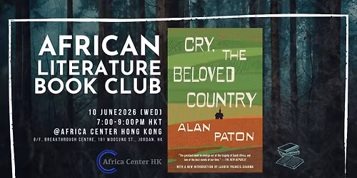 African Literature Book Club | "Cry, the Beloved Country" by Alan Paton