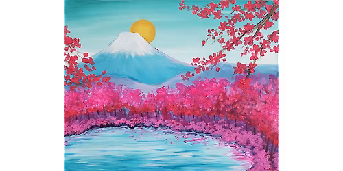 Mount Fuji Blossoms - Paint and Sip in Tyler | Classpop!\u2122