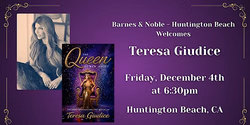 Teresa Giudice celebrates THE QUEEN OF NEW JERSEY at B&N - HB