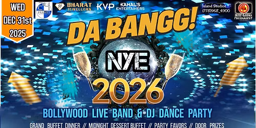 DA BANGG! NYE 2026 BOLLYWOOD PARTY