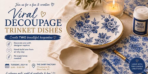Viral Decoupage Trinket Dishes