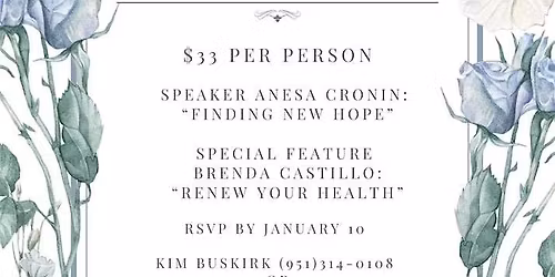 Stonecroft Inland Cities: Women's Connection Inaugural Luncheon