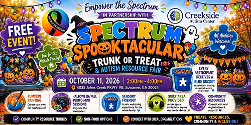 Spectrum Spooktacular: Trunk or Treat and Autism Resource Fair