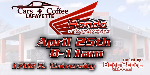 Cars and Coffee Lafayette hosted by Honda of Lafayette