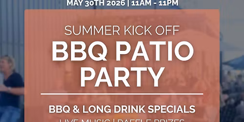 Summer Kick Off BBQ Patio Party & Cornhole Moneyball Tournament 