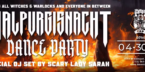 Walpurgisnacht at DMen Tap!