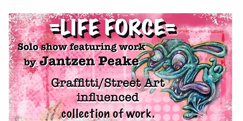 Life Force, Solo show featuring art by Jantzen Peake