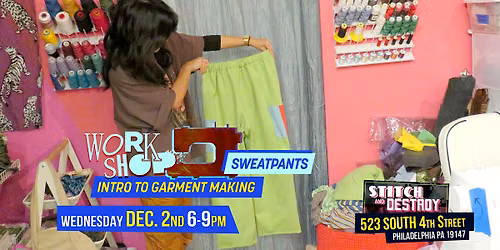 Intro to Garment Making- Cotton Sweatpants