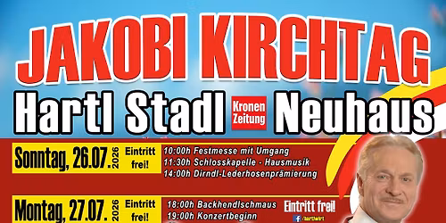 Jakobi KIRCHTAG & NACHKIRCHTAG \u2022 HARTL STADL