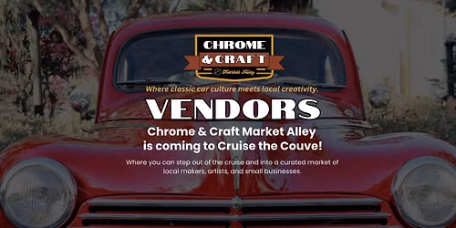 Chrome & Craft Market Alley at Cruise the Couve 2026