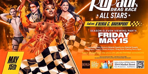 A'keria C Davenport Drag Race All Stars viewing and after party  May 15