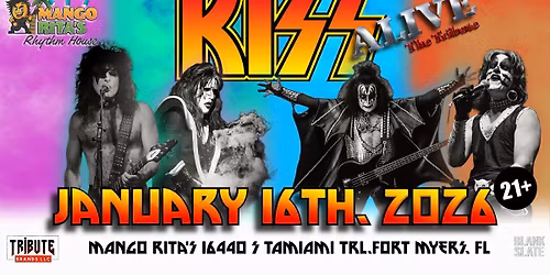 KISS ALIVE - THE TRIBUTE at Mango Rita's Rhythm House. The Country's Premier KISS Tribute Act!!!