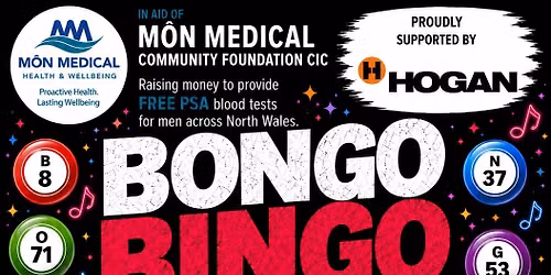 Bongo bingo fundraiser to provide FREE PSA testing for men on Anglesey
