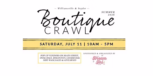 Summer Boutique Crawl, Williamsville & Snyder 26'