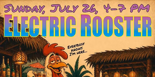 Electric Rooster: Outdoors at BCs Pub & Tiki Bar, Bellmore!