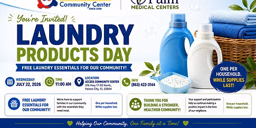 Laundry Products Day with Palm Medical Centers