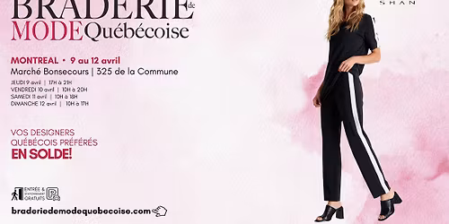 Braderie de MONTR\u00c9AL | 9 au 12 avril 2026