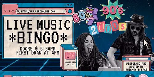 LIVE Music Bingo in Lipz Lounge 