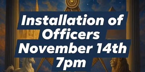 Wadsworth Masonic Lodge #385 installation of Officers 