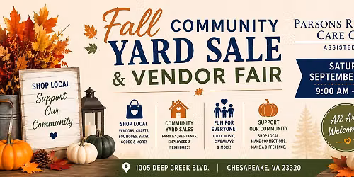 Fall Community Yard Sale and Vendor Fair