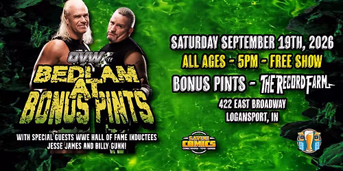 OVW Bedlam at Bonus Pints 3 with special guests The New Age Outlaws