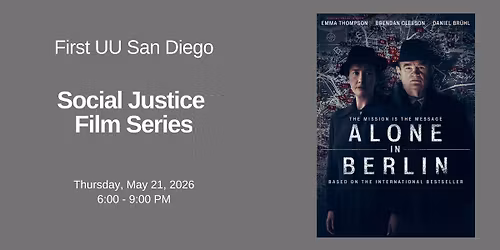 Social Justice Film Series: Alone in Berlin