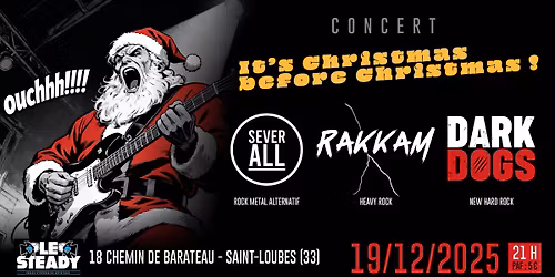 DARK DOGS + RAKKAM + SEVER ALL au STEADY