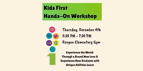Kids First Hands-On Workshop