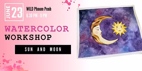 Watercolor workshop - Sun and Moon