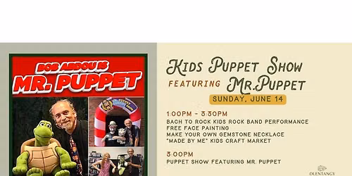 Kids Puppet Show featuring Mr.Puppet (free to attend!) 