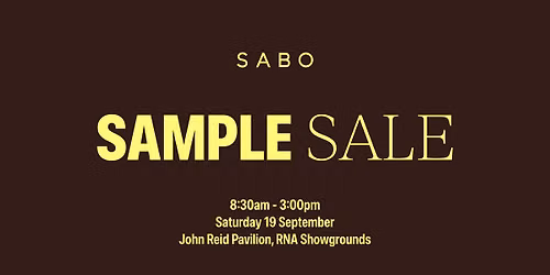SABO Brisbane Sample Sale