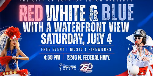 Red White & Blue With A Waterfront View