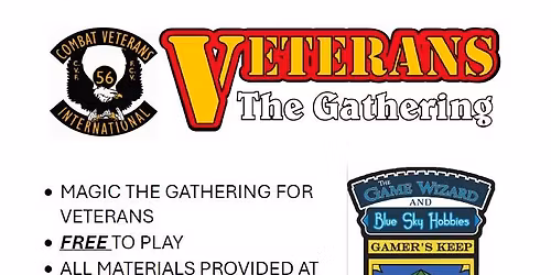 BREMERTON Veterans The Gathering, MAGIC for VETS and Active Duty