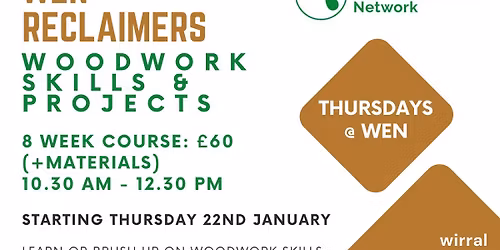 Reclaimers: 8 week woodwork course starts
